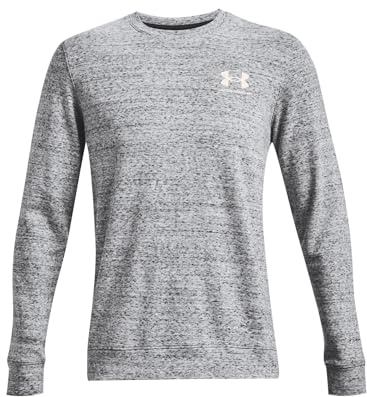 Under Armour Herren Rival Langes T-Shirt mit Rundhalsausschnitt aus Frottee T-Shirt