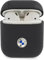 BMW BMA2SSLNA Hülle für AirPods Marine Geniune Leather Silver Logo, Black