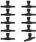 DBOO 10 Pack T Shape Aquarium Control Valves Single Way Black Plastic Aquarium Hose Connector Air Flow Control Regulator Air Valve for 5 mm ID Tubing