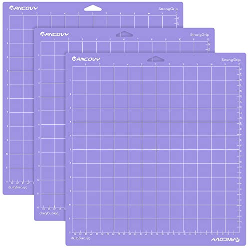 Strong Grip Schneidematte für Cricut Maker 4/Maker 3/Maker/Explore One/Air/Air 2/3/4, 3 Packungen, Lila