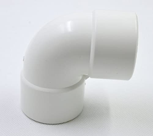 1pc Rohrverbinder 1 /1.5 / 2 PVC 90. Grad rechtwinklig Ellbogen-Zwei-Wege-Armaturenzweig (Color : 1.5 inch)