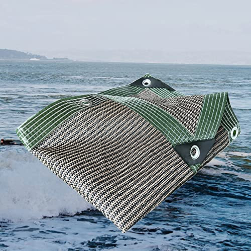 Filet Ombrage Potager Paille, Toile Ombrage dans Jardin, Serres Filet Coupe-Vent avec Oeillets, pour Couverture, Serre, Grange Ou Niche,brun-6x6m