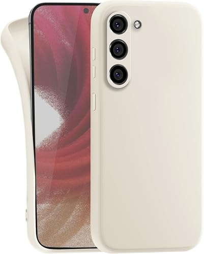 MyGadget Case for Samsung Galaxy S23 - Cover Ultra Thin TPU - Soft Touch Rubber & Anti-Scratch Shell - Flexible Silicone - Matte Off White