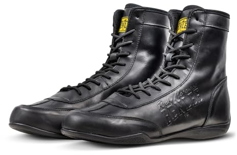 BENLEE Scarpe da Boxe in Pelle (1 Paio) REXTON Black 42, Nero, 42 EU Stretta