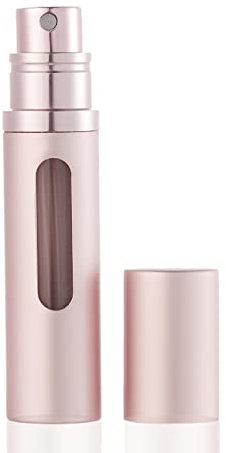 SUBORAWOS Parfümzerstäuber Nachfüllbar,Mini Parfum Zerstäuber für Unterwegs,Leer Sprühflasche für Parfum,Handtasche Parfümflaschen für Reise 5ml(Rosa)