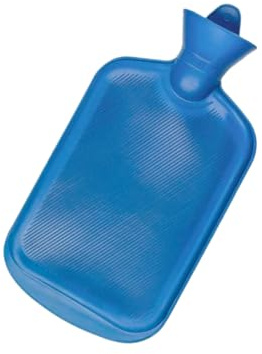 Wärmflasche 2 l aus PVC, Wärmflasche, Boule Warmwasser zur Schmerzlinderung, Rücken, Nacken und Schultern für warme Nächte (PVC)