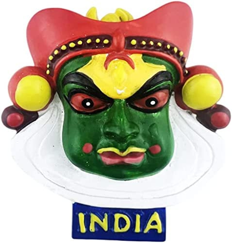 Kathakali Kerala India Fridge Magnet Refrigerator Magnet Decoration Magnet Sticker Souvenir Resin Crafts