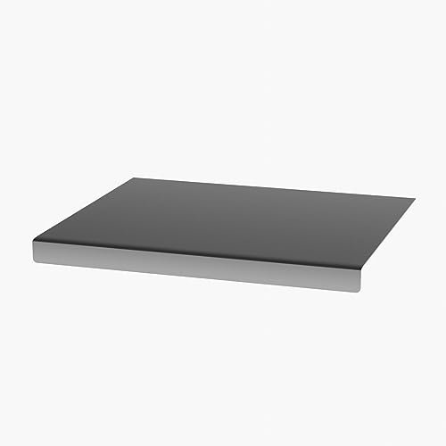 Nchdewui Planches a Découper en Acrylique, Planche a Decouper Transparente, Planche a Découper Antidérapante avec Rebord pour comptoir de comptoir pour la Maison, Le Restaurant (Noir-S)