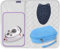 The Quilted Bear Mini Iron, Rest & Ironing Mat - Lightweight Mini Steam Iron with Hard Shell Travel Case, Heat Resistant Silicone Iron Rest & Travel Ironing Mat (Blue)