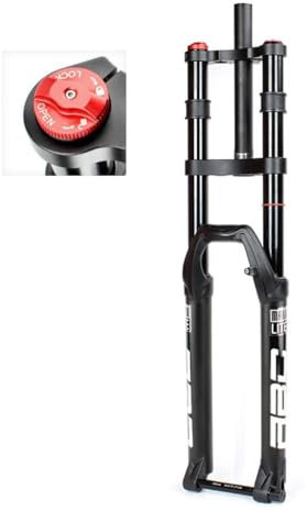 Fourche À Suspension VTT DH 27.5 29 Pouces, Alliage de Magnésium 32mm Double Épaule VTT Fourche de Choc de Vélo Voyage 150mm (Size : 26 inch)