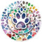 Dog Paw Stickers for Boys Girls Teens Kids,Waterproof Vinyl Stickers for Laptop Flasks Water Bottle Luggage Cup Bike Car Notebook Scrapbook Phone Tablet, Trendy Cartoon Decals Pack[Dog Paw-50Pcs]