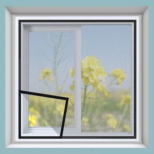 Insektenschutzgitter für Fenster, 100 x 185 cm, fertig zum Entfernen, tolles Aussehen, einfach zu installieren, leicht zu entfernen oder zu reinigen