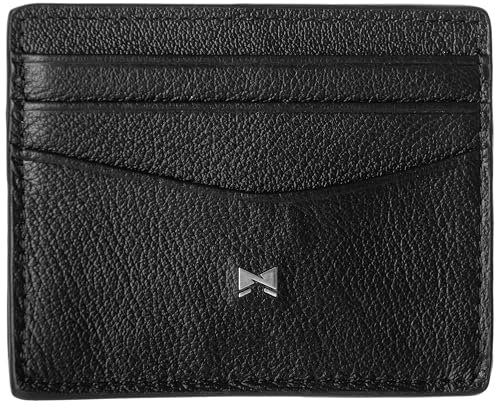 Gentlemen’s Kartenetui – Premium Rindsleder & RFID-Schutz – Platz für Karten, Scheine, Münzen & Tracker im Wallet – Patentiertes Slim Design – Slim Wallet mit Münzfach