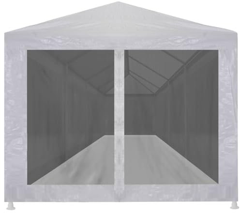 Homgoday Festzelt mit 10 Netzwänden, 12 x 3 m, Dach für Zelte, Feierlichkeiten, Terrasse, Sonnenschirm