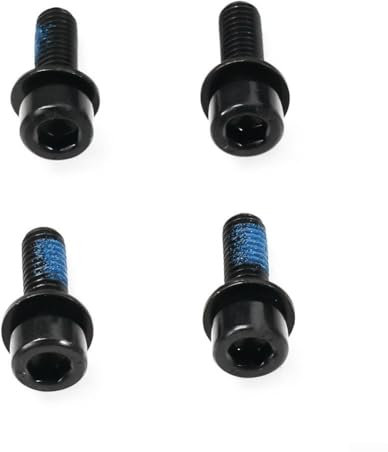 Lot de 4 vis noires pour étrier de frein pour vélo, pièces, boulons en acier revêtu, M6 18 mm, lot de 4 vis