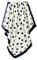 Seidenschal Damen Elegante 90x90cm Seidentuch Haare Seidentuch Damen Halstuch Damen Seide Elegant Satintuch Halstuch Seide Damen Bandana Tuch Kopftücher Damen Ansatz Scarf (Schwarze Weiße Tupfen)