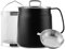 Bakpoco Olla de filtro de aceite de acero inoxidable de 2 L, recipiente de grasa de tocino con colador y cesta para freidora, aceite de cocina de cocina, protector de grasa de manteca de cerdo, olla