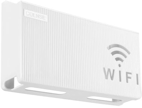 Caja de Almacenamiento para Enrutador WiFi,Montaje en Pared Estante de Almacenamiento de Pared para Sala de Estar TV Estante para Decoración del Hogar