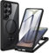 CENHUFO Magnetica Cover Samsung Galaxy S25 Ultra, 360 Gradi Antiurto con Protezione Schermo Integrata Rugged Trasparente Case Doppia Faccia Fronte Retro Custodia per Samsung Galaxy S25 Ultra -Nero