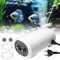 Leiseste Aquarium Luftpumpe 8W, Sauerstoffpumpe mit 3m Luftschläuchen und 2 Luftsteinen, Regelbare Membranpumpe bis 600 Liter, Einstellbare Membranpumpe, Luftsprudler Luftpumpen Zubehör für Aquarien