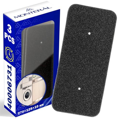 3 Pieces Tumble Dryer Filter 275x125x10 mm with the Original Code 40006731 for Candy for Hoover - MONTERAL