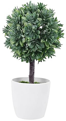 LIFKICH Bonsai Artificiel Sphérique Décoration De Bureau Fausse Plante Verte pour Intérieur Et Extérieur Ornement De Table Élégant Et Facile à Entretenir
