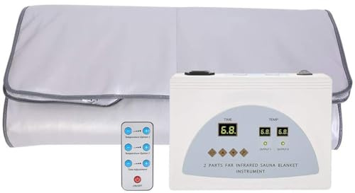 Far Infrared Sauna Blanket, Sliming Blanket Weight Loss Therapy Machine, Detoxifies Beauty, Reduce Body Excess Fat,Relieve Physical Fatigue