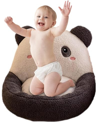 Kinderpanda Plüsch Sessel,Kinderpanda gefüllter Sessel - Gefüllter Panda Sitzend für Kinder - Tierstützstuhl, gefüllte Kinderbank für Mädchen, Kinder