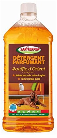 SANITERPEN - Nettoyant Sol Multi Surface - Spécial Animaux de Compagnie - Produit Détergent Parfumant - Parfum Souffle d’Orient Longue Durée - Fabrication Française - Flacon 1 L