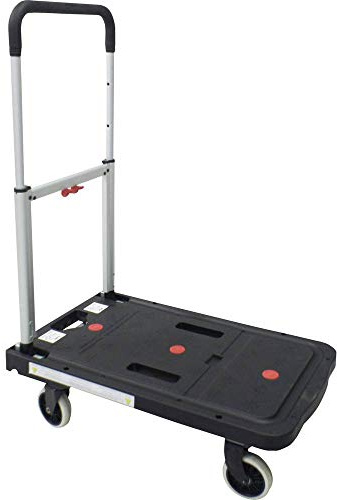 VISO 1826596 RMP 600 Plattformwagen, zusammenklappbar, aus Aluminium und Kunststoff, maximale Belastung 130 kg