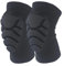 Prosske Knieprotektoren Stunt Unisex Knieschoner Knieschutz Ski Snowboard atmungsaktiv extra dick - Schwarz, S