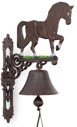 Moritz Gusseisen Glocke Türglocke Pferd Landhaus Reiten zum Aufhängen für Koppel Stall