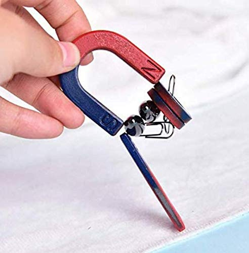 Gwill 1 Set / 10 Stück U-förmiger traditioneller Hufeisenmagnet Leistungsstarkes magnetisches Material School Science Tool
