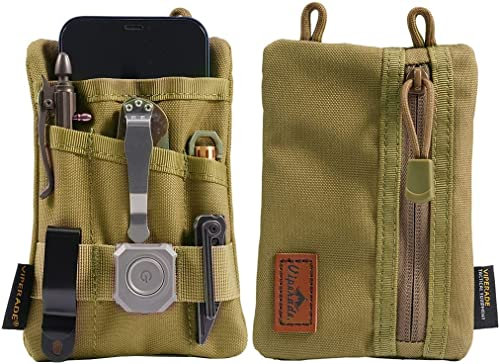 VIPERADE VE1 EDC Werkzeugtasche Organizer EDC Pouch Klein Taschen Pocket Organizer Nylon Multitool Tasche Klein für Taschenlampe Taschenmesser Stift Notizbuch