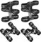 Ball Clamp Mount x 4pcs, MINIFOCUS 360° Clip Adapter Bracket Holder for Action Sports Camera Underwater Housing Diving Light Arm Connected Accessories