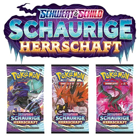 ★ Pokémon Schwert und Schild Schaurige Herrschaft- (3X Booster) - Deutsch