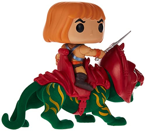 Funko Pop! Ride Deluxe: Masters of The Universe - He-Man On BC - Beflockt - Vinyl-Sammelfigur - Geschenkidee - Offizielle Handelswaren - Spielzeug Für Kinder und Erwachsene - TV Fans