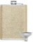 Flachmann für Frauen, Edelstahl Glitzer mit Trichter, Whisky Flachmann Gold 8oz / 240ml
