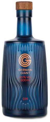 Lantenhammer German Giant GIN 0,5l 45% vol. Spezialität Sommergetränk mit Farbenspiel Geschenkidee mit Geschmack