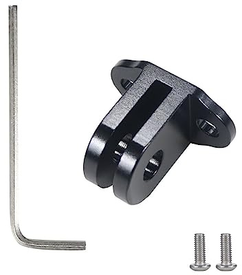 NovelGoal Aluminum Mini Tripod Adapter Mount Seat Compatible with GoPro Hero 9 8 7 6 5 Camera Cage Fixed Seat Base M3 Screw Hole Monopod Connector Holder (Type A)