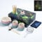 TEANAGOO 9 Pcs Matcha Whisk, Matcha Set Pink for Ceremony, Ceramic Matcha Kit, Pink Matcha Tea Set for Making Breakfast/Latte, Gift for Matcha Lover, Matcha Whisk Set and Bowl with All Accessories