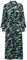 KAFFE Kleid KApollie Damen Kleid Langarm Print Knopfleiste Stoff Gürtel Freizeitkleid Black/Blue/Green Abstr. Animal 44