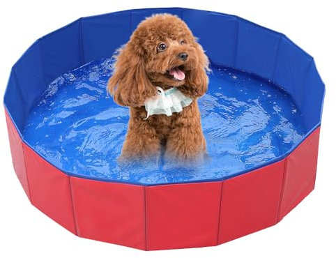 YANGUN Piscina para Perros, 60 * 20cm Piscina Plegable de PVC para Perros, Piscina para Perros Mascotas Plegable, Piscina para Perros Grandes Plegable para Perros Pequeños Mascotas Jardín (60 * 20cm)