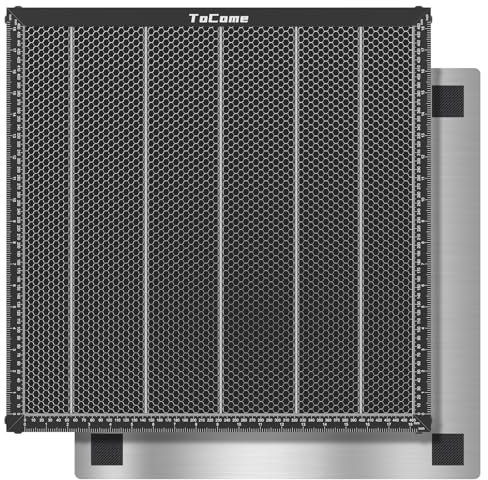 ToCome Laser Wabentisch 500 x 500mm Waben Arbeitstisch für D1, D1 Pro, Master 3, S9 den Meisten Lasergravierer, Honeycomb Laser Waben, Waben laser bett 19.68 x 19.68 Zoll