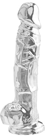 Toyjoy Clear Dildo with Balls 8 Inch