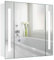 Warmiehomy Bathroom Mirror Cabinets with Lights,650x600mm LED Illuminated Bathroom Mirror Cabinet with Shaver Socket Demister Pad Sensor Switch