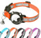 AgoumLux Airtag Katzenhalsband AirTag Halsband Katze Reflektierend mit Sicherheitsverschluss Glocke Katzenhalsbänder mit Airtag Hülle Verstellbar für Katzen, Orange, XS(17.5-23 cm)