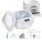 Ultrasonic Retainer Cleaner - 43kHz Rechargeable Ultrasonic Denture Cleaner, 130ML IPX7 Retainer Cleaner Machine for Dentures, Aligner, Night Guard, Jewelry at-Home and Travel Use (White)