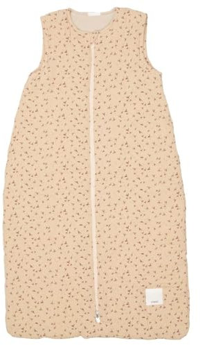 Koeka Baby Schlafsack Ärmellos - Für Jungen Und Mädchen - Trail - Hydrophile Baumwolle Mit Druck - Beige - 80 Cm