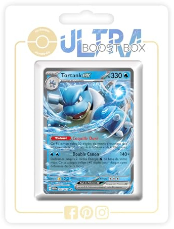 Tortank ex (Blastoise ex) 009/165 - my-booster X Écarlate et Violet 3.5-151 Box of 10 Pokemon French Cards